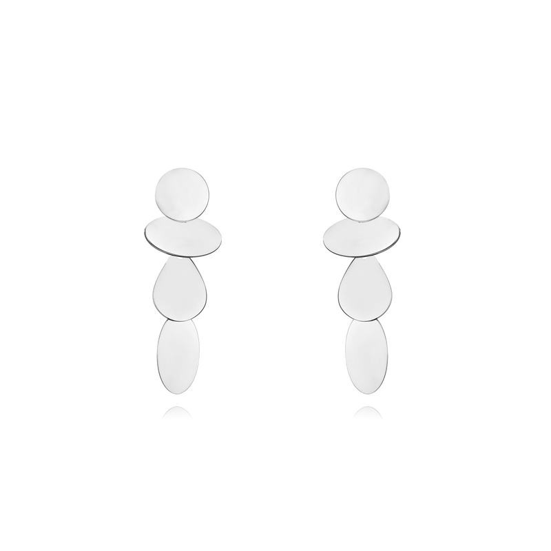 Ovals design earrings-null