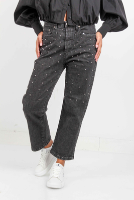 Trouser jean black p38ccpopfh, Black, medium