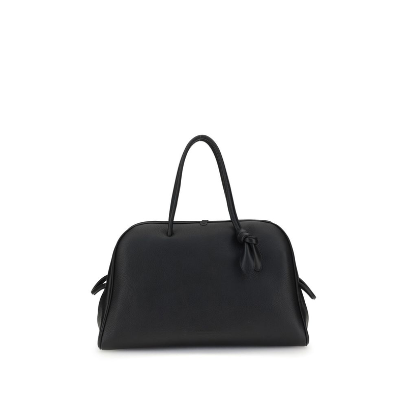 Black calf leather bos taurus handbag-null