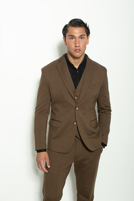 Hackers elastic slim fit textured blazer