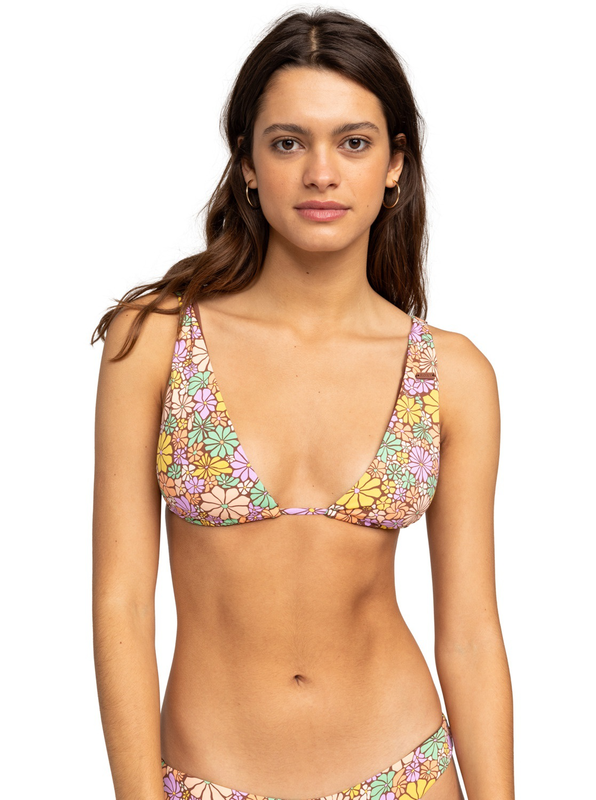 Roxy womens swimwear top all about sol elongated tri image number null