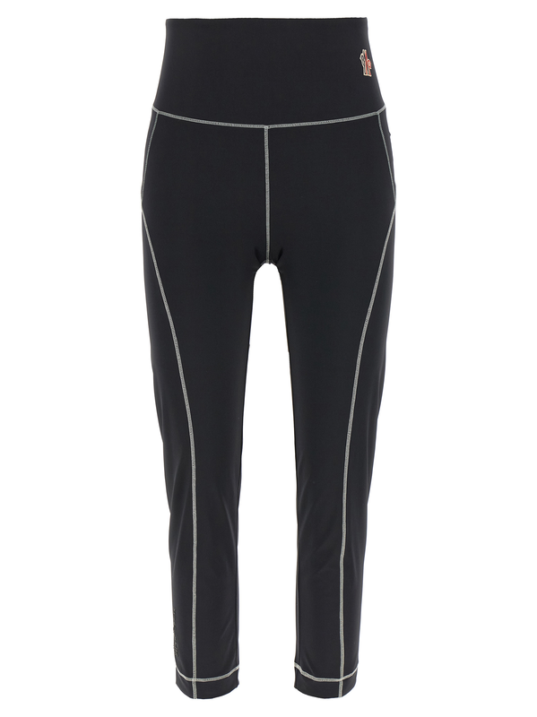 Black polyamide leggings-null