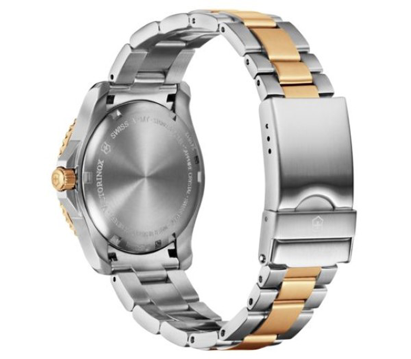 Maverick gs small 2-tone, 34, green bezel, green dial, silver/gold two tone bracelet-null