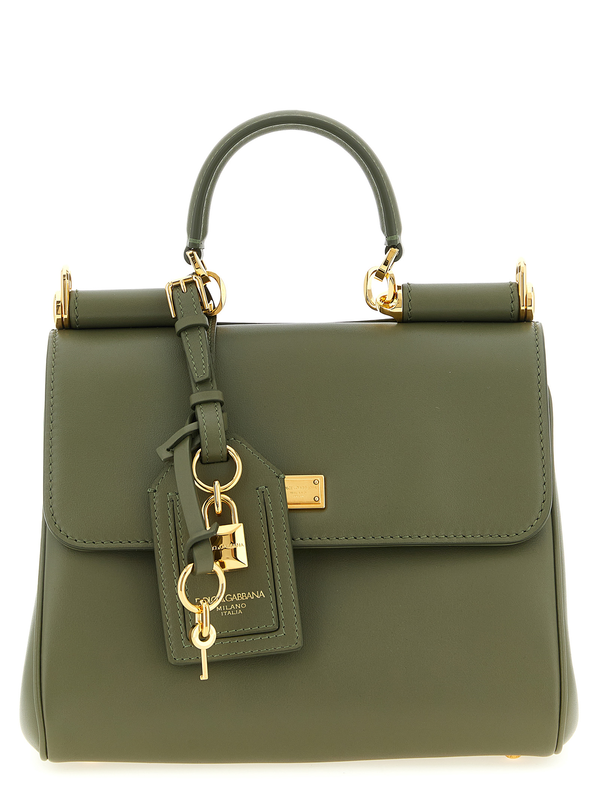 Bicolor calfskin handbag-null
