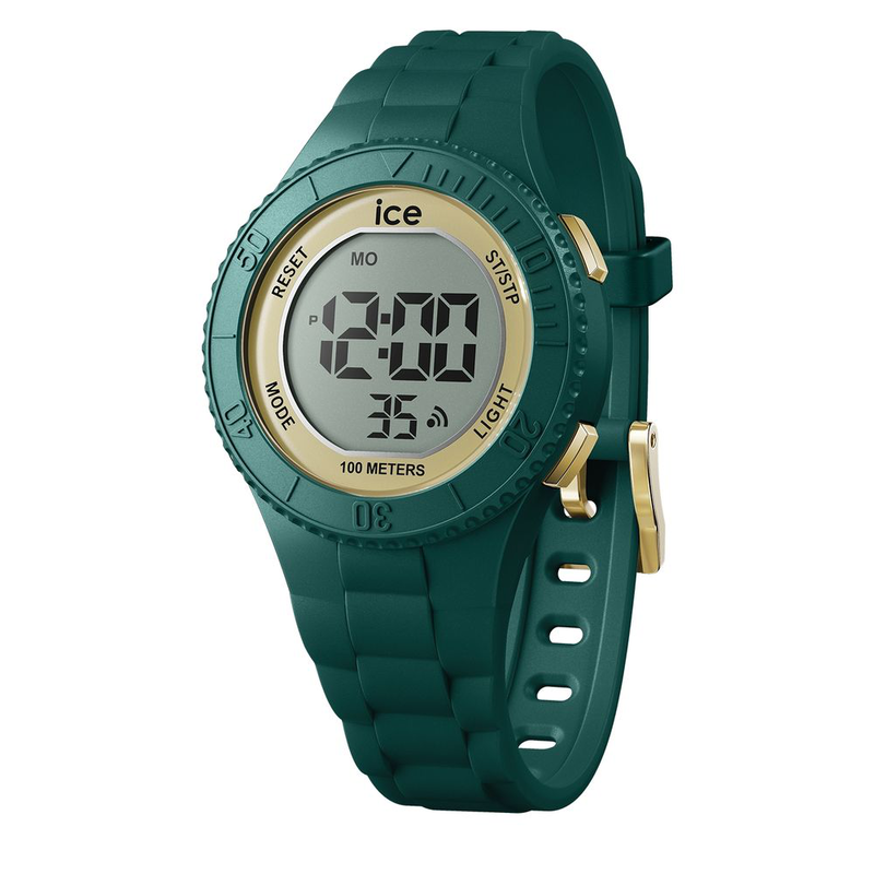 Bicolor synthetic digital watch-null