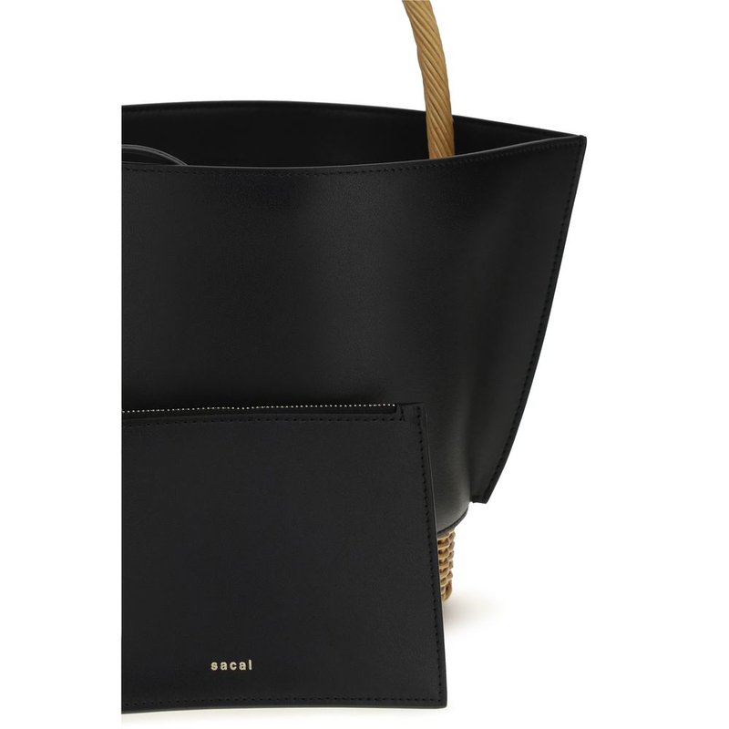 Black calf leather bos taurus shoulder bag-null