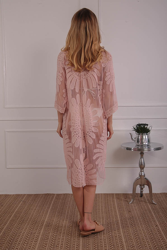 Penelope kaftan pink-null