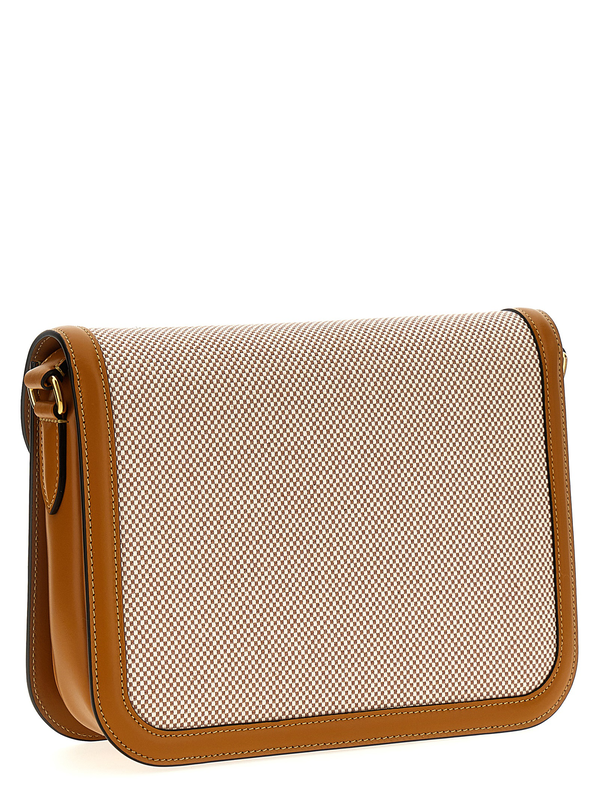 Multicolor cotton shoulder bag-null
