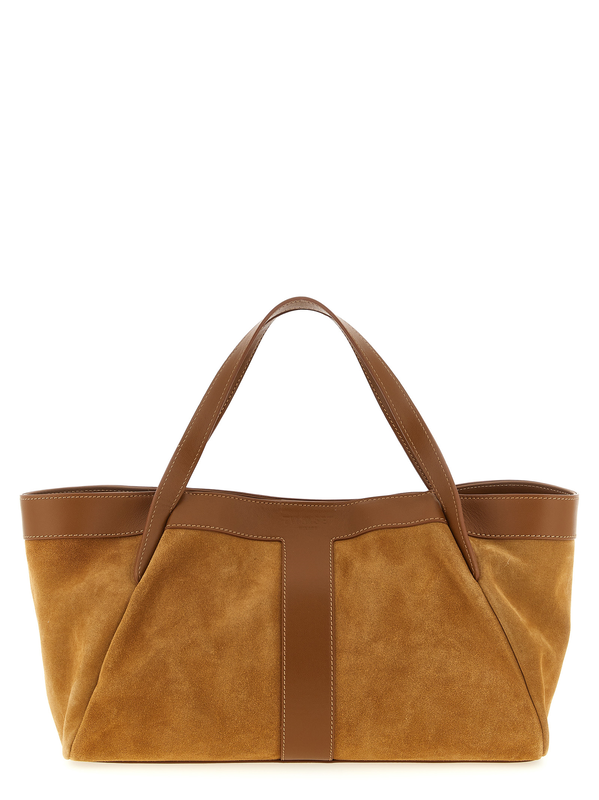 Brown polyethylene shoulder bag-null