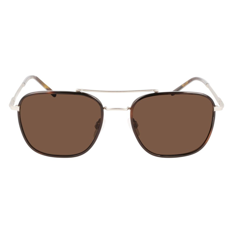 Brown titanium sunglasses-null