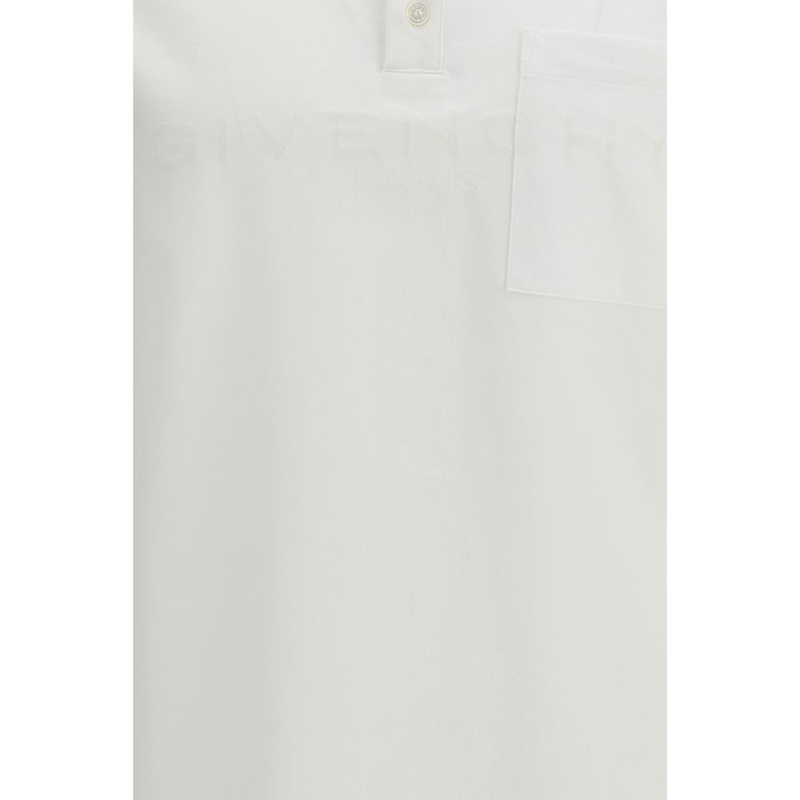 White cotton polo shirt-null