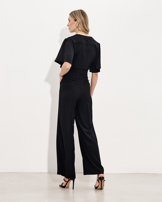 Jumpsuit crepe cross front-null
