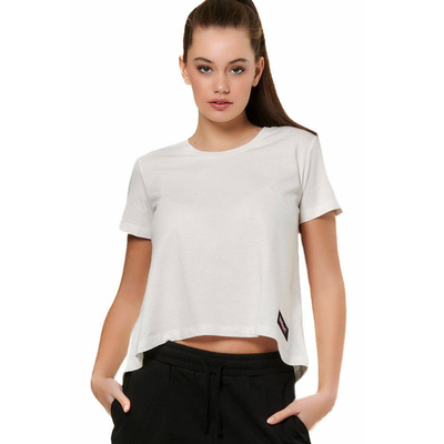 Women's crossover top, White, medium