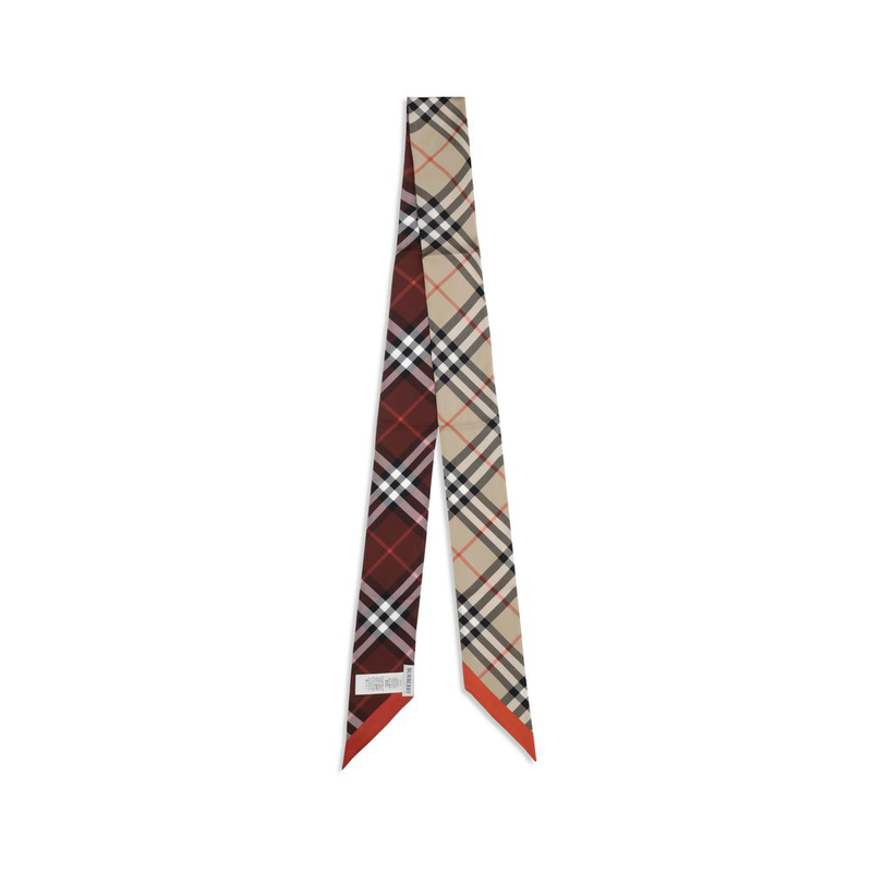 Beige silk scarf-null