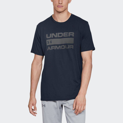 Team issue wordmark tee, Blue, medium