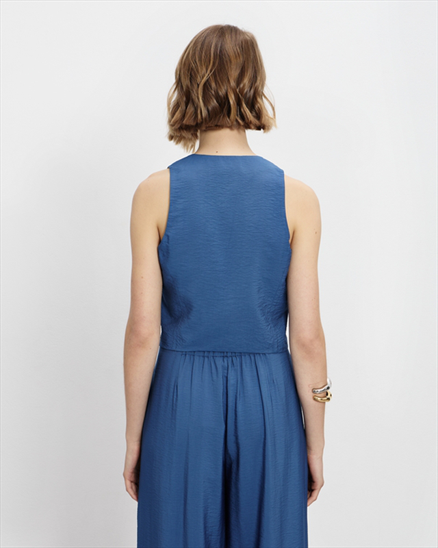 Cropped gilet-null