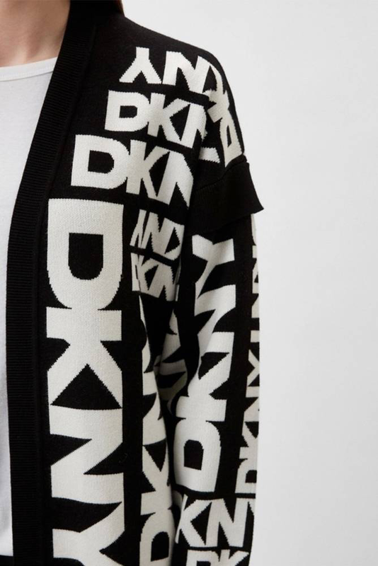 Dkny l/s open front exploded sweater-null