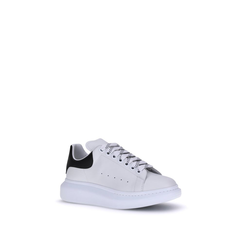 White calf leather bos taurus platform sneakers-null