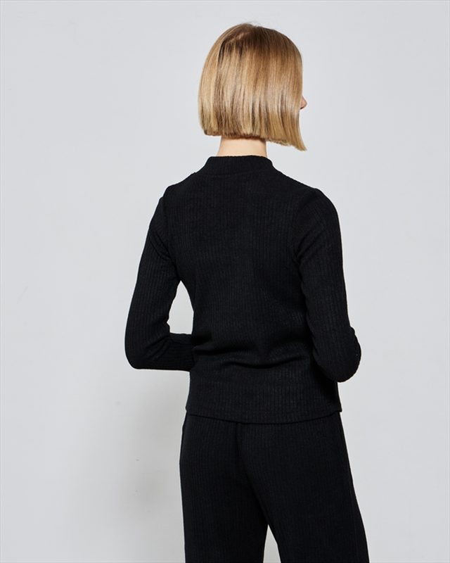 Blouse knit ribbed-null