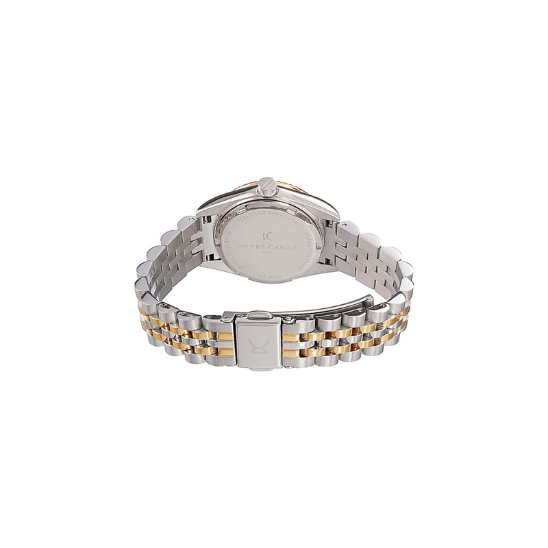 Gray stainless steel bracelet watch-null
