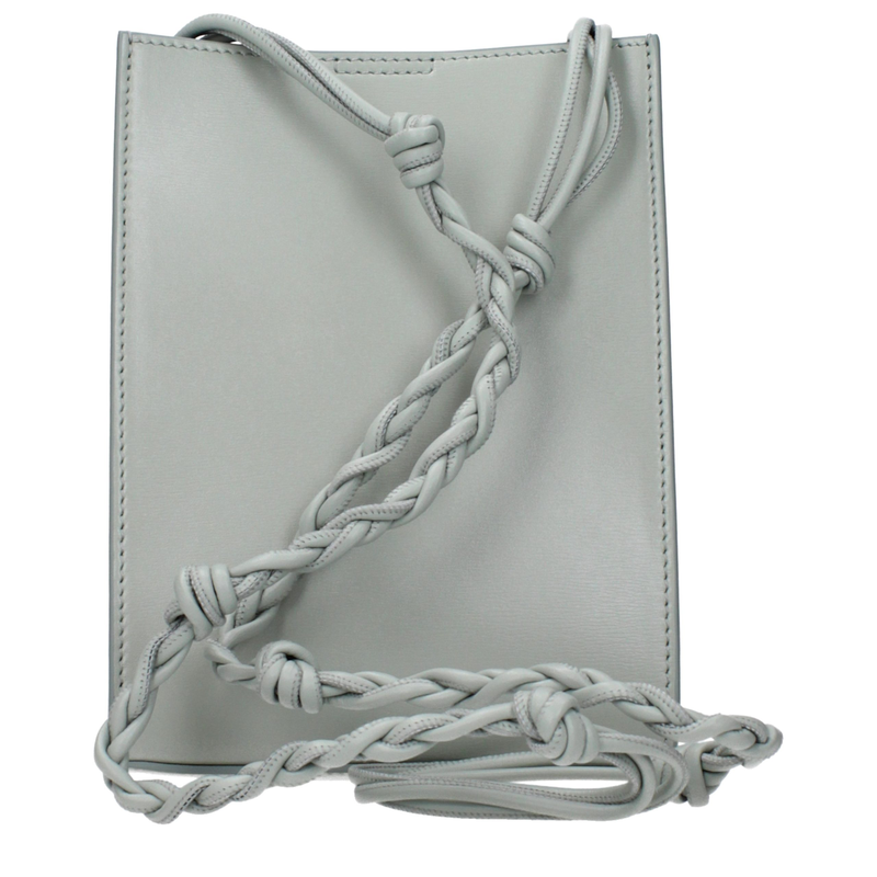 Green leather crossbody bag-null