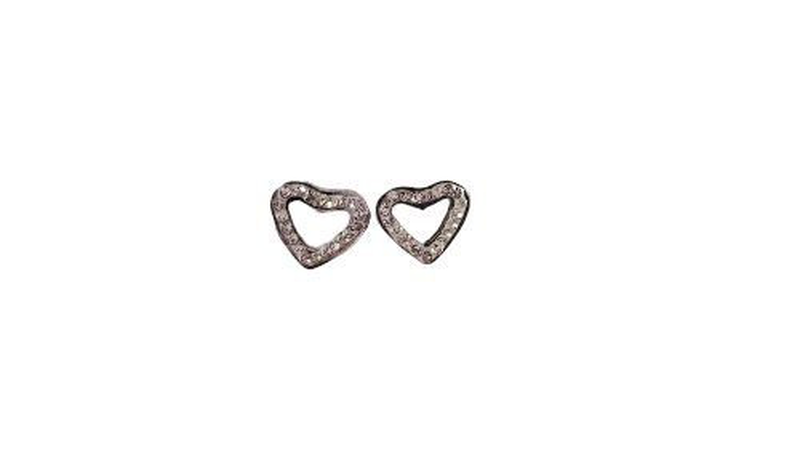 Borghetti pharma small hearts with strass, earrings-null
