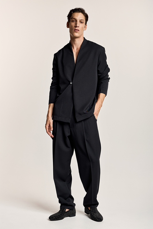 Pcoc deep v-neckline button cardigan image number null