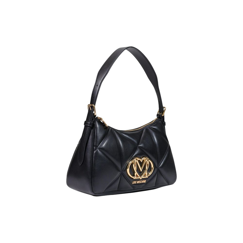 Black polyethylene handbag-null