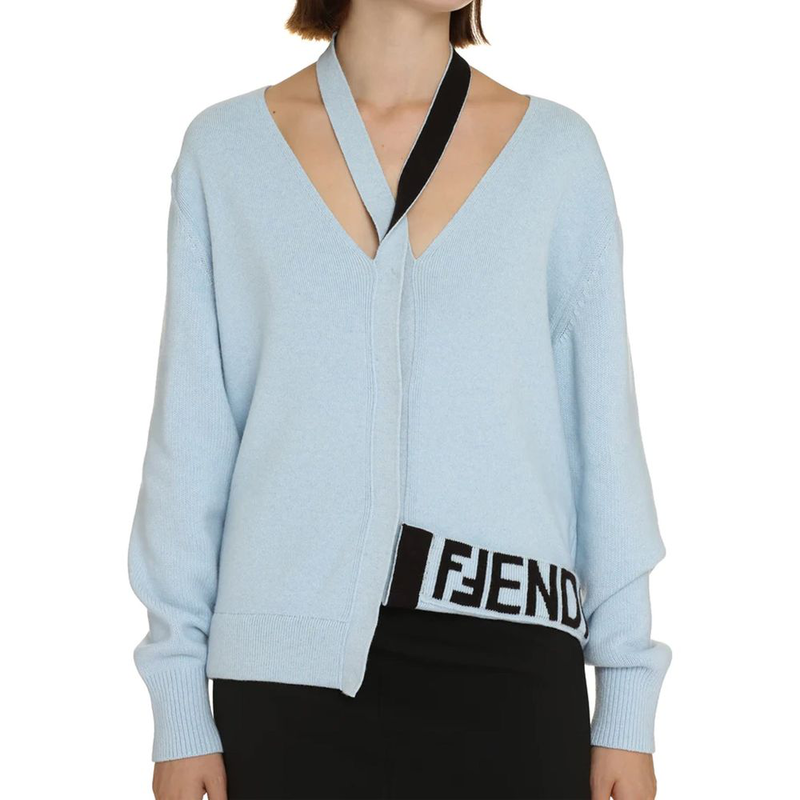 Blue cashmere cardigan-null
