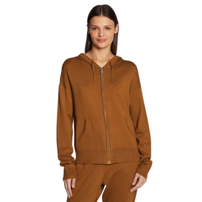 Dkny knit hoody, Bronze, medium