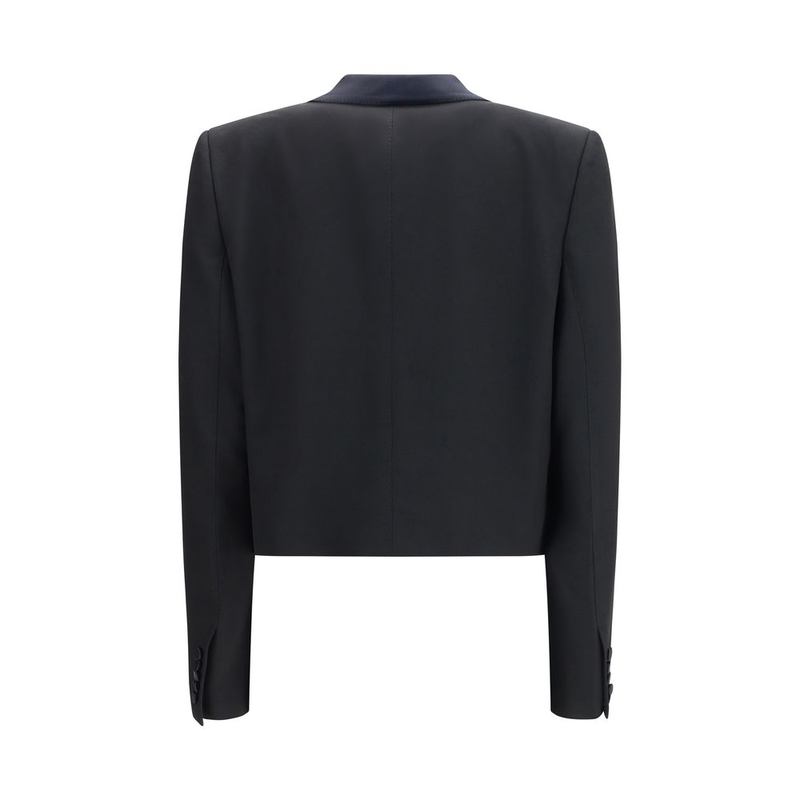 Black wool jackets and coat-null