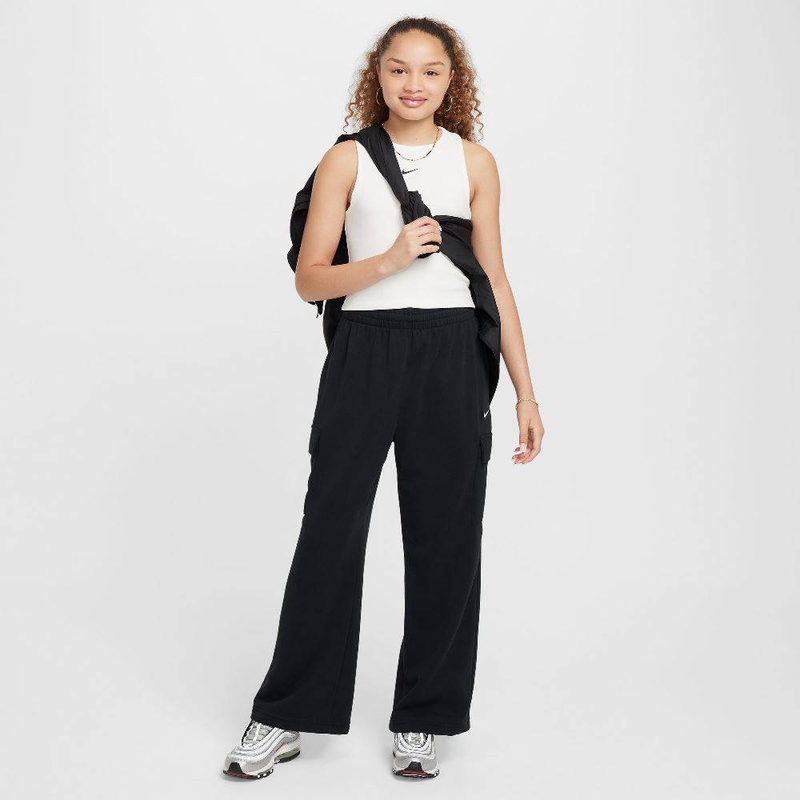 Girls nike sportswear oversized fleece pant-null