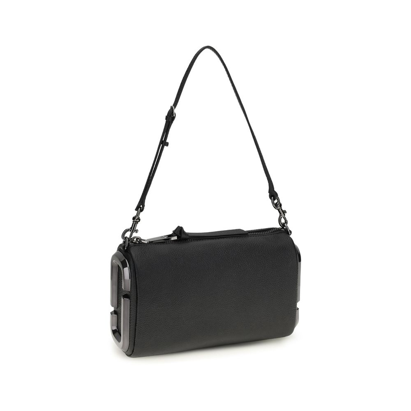 Black calf leather bos taurus shoulder bag-null