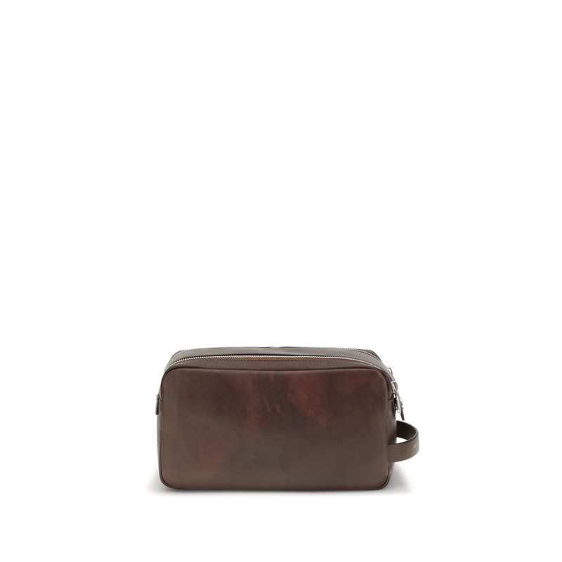 Brown calf leather bos taurus wallet-null
