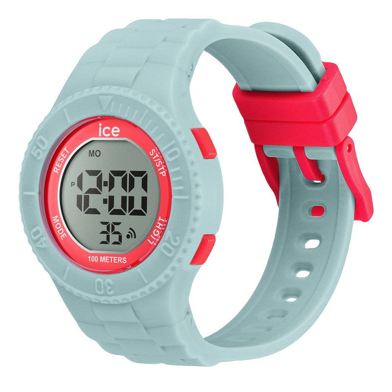 Gray synthetic digital watch-null