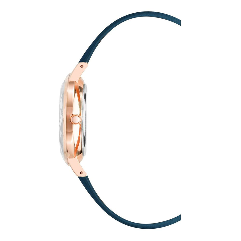 Blue plastic dress watch-null