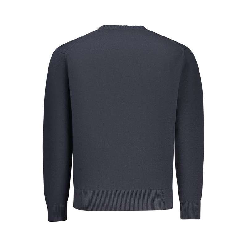 Blue cotton men's sweater-null
