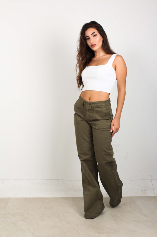 Utility wide leg trouser-null