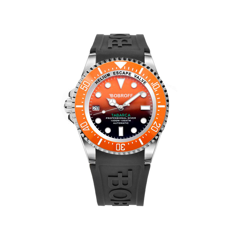 Black rubber sport watch-null