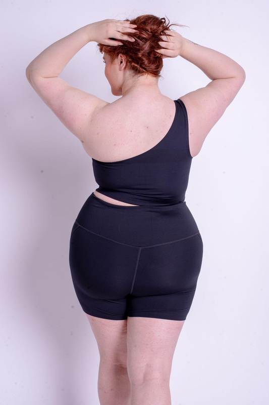 Product image: Girlfriend collective one shoulder bianca bra in black-null