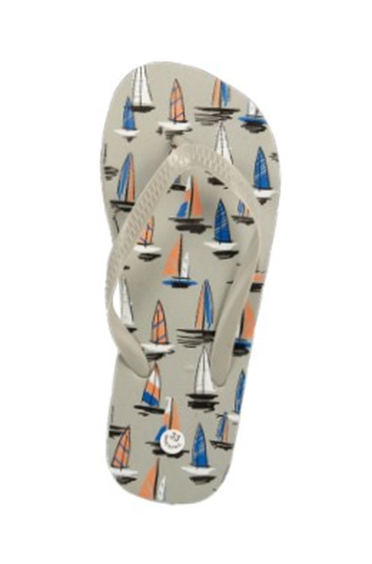 Childrens flip flops with boat - red , 31-null