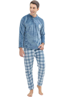 Men pajama velvet fleece #j2079, Ruf, medium