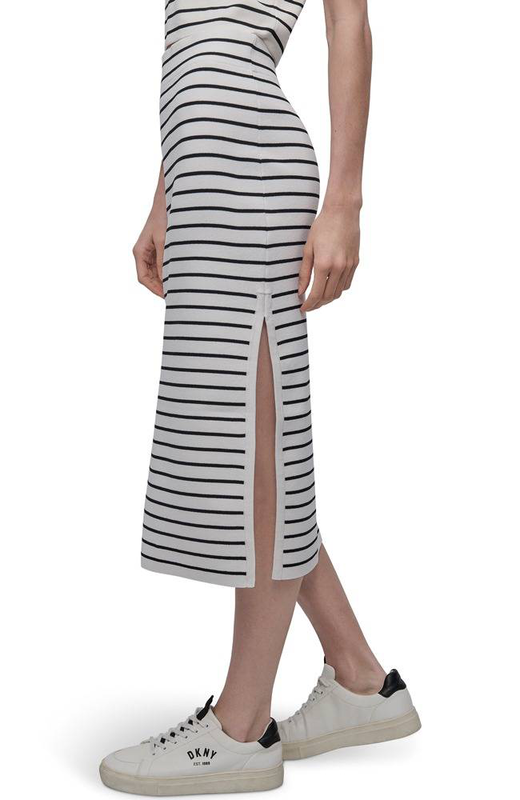 High-rise midi sweater pencil skirt-null
