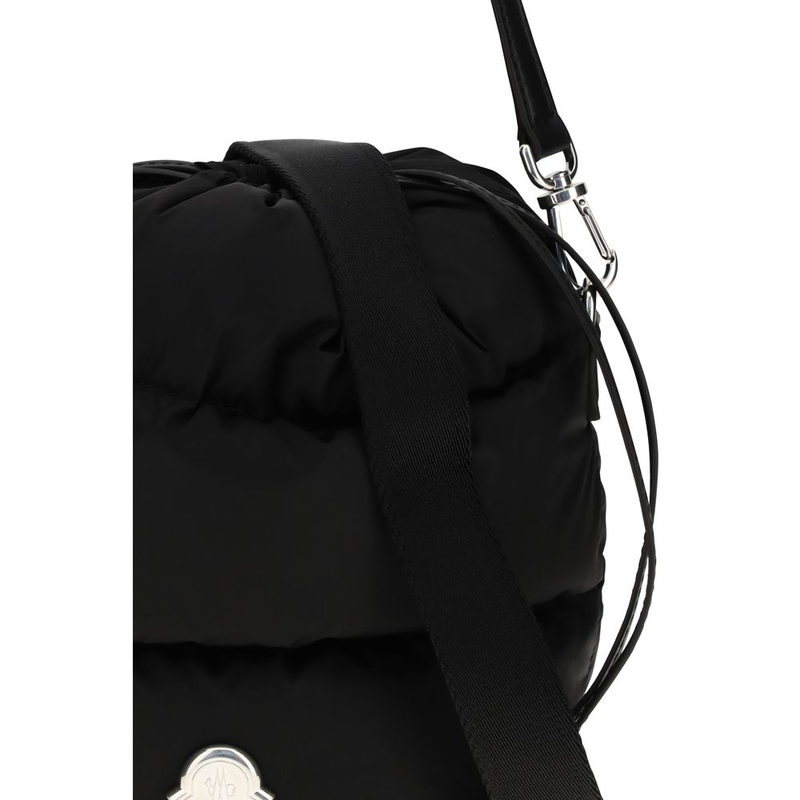 Black polyamide backet bag-null
