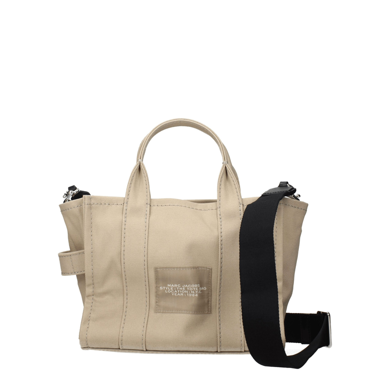 Beige fabric handbag-null