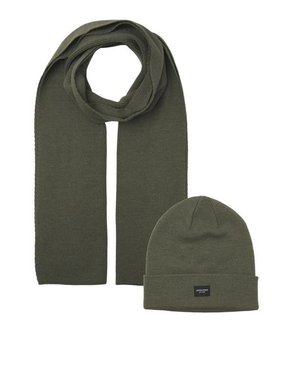 Jacdna scarf - dusty olive-null