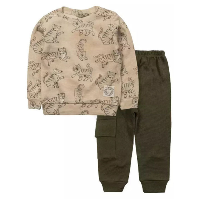 Hashtag for boys infant baby boy tracksuit set beige 255614-be-null