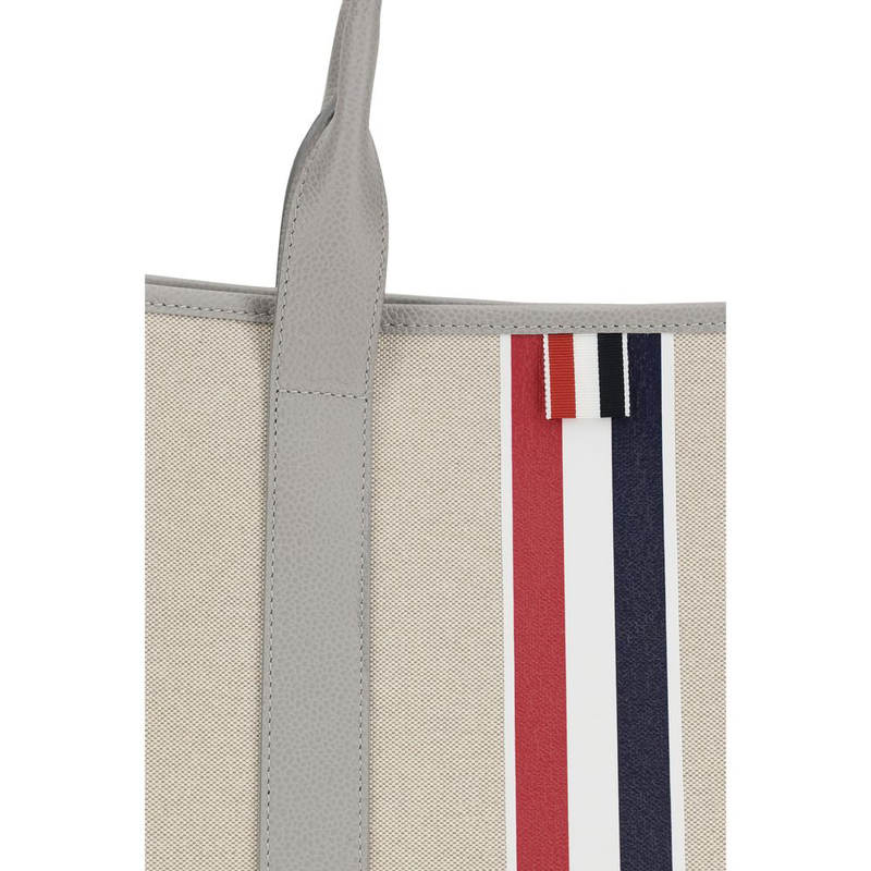 Gray fabric shoulder bag-null