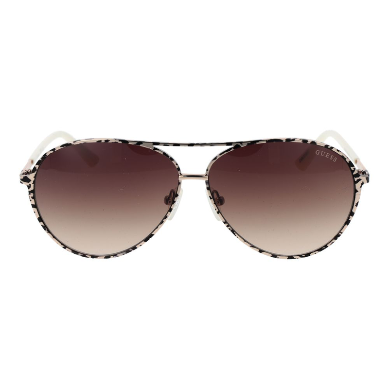 Beige metal sunglasses-null