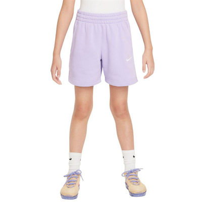 Girls nike sportswear club french terry short, Violet, medium